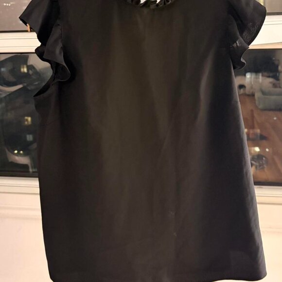 Black ruffle top, made for a night out #goingout #ruffletop - Picture 1 of 1